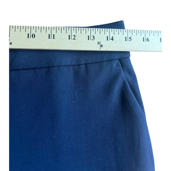J.Crew Edie Navy Perfecting Pockets Slim Trouser Pants Womens Size 4 - Picture 13 of 16